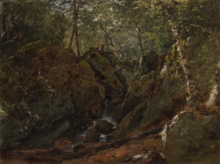 John Frederick Kensett Catskill Waterfall oil painting picture